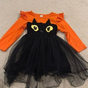 Halloween cat dress. Size 2T.